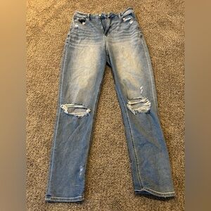 Classic Blue Distressed Women Jeans